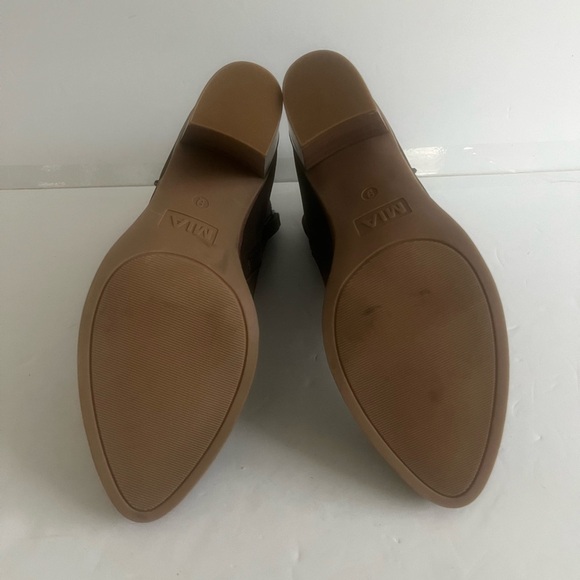 MIA Women's Patton Chocolate Ankle Stacked Heel Boots Bootie’s Shoes Size 9 NWT - Picture 7 of 9